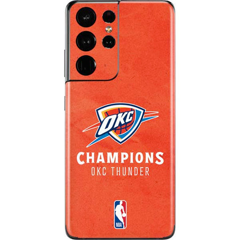2025 NBA Champions Oklahoma City Thunder Galaxy S21 Ultra 5G Skin